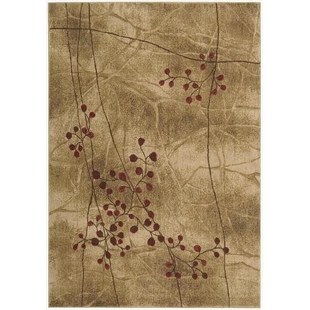 NOURISON Nourison 1596 Somerset Area Rug Collection Latte 5 ft 6 in. x 7 ft 5 in. Rectangle 99446015969